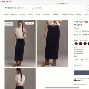 Anthropologie Collette Maxi skirt